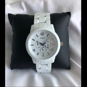 Guess Uni-Sex White Multi-Function Watch